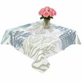 thumbnail image 2 of Blue Coral Coastal Table Cloth Waterproof Tablecloths, Summer Beach Ocean Starfish Conch Tablecloth Dining Table Cover for Kitchen Party Tabletop Outdoor, Square Tablecloth 54x54 Inch, 2 of 9