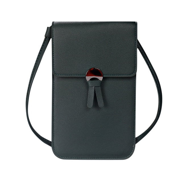 Crossbody Bolsos para Mujeres Dgs Señoras Pantalla Táctil Bolso de Teléfono, Mini Cuero Teléfono Bolso Horizontal, Bolso de Hombro, Cartera con Tarjeta de Crédito Ranura Carteras para Mujeres