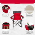 thumbnail image 4 of Oversized Portable Camping Chairs, Collapsible Outdoor Chairs with Pocket and Cup Holders, Carry Bag for Camping,Tailgates,Beach,and Sports, 4 of 6