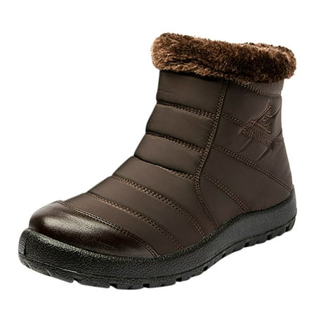 

Qufokar Flip Flop Women Sandals Womens Snow Boots Size 10W Womens Boots Slip On Winter Flat Splashing Plus Velvet Warm Short Snow Boots