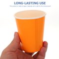 thumbnail image 4 of 100 vasos de papel desechables de colores para manualidades, gruesos, para niños (naranja), 4 of 6