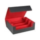 thumbnail image 2 of Estuche para 1800+, soporte protector para tarjetas de 11,5 x 10 x 4,2 pulgadas para tarjetas deportivas Negro forrado en rojo. Hugo Estuche de baraja de cartas coleccionables, 2 of 10