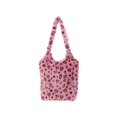 thumbnail image 1 of Bolsa de hombro con patrón de vaca de felpa para mujer, de compras de tela cálida de invierno para mujer Ndcxsfigh Para Estrenar, 1 of 9