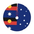 thumbnail image 6 of Australian Flag With Aboriginal Flag Tree Skirt Christmas Printed Xmas Holiday Decorations Indoor Outdoor 48", 6 of 6