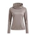thumbnail image 5 of QATAINLAV Women's Sun Protection Hoodie with Face Mask Summer Lightweight Rash Guards UPF 50+ Thumb Holes Long Sleeve Workout Tops Gray XXXL, 5 of 6