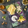 thumbnail image 5 of Diamond Cutting Board, Abstract Ornate Gradient Different Size Diamond Motifs Futuristic Effects Print, Decorative Tempered Glass Cutting and Serving Board, Small Size, Purple Yellow, by Ambesonne, 5 of 5