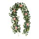 thumbnail image 5 of Guirnalda de eucalipto con flores Arreglo floral Centro de mesa Artificial 195cm rosa, 5 of 9
