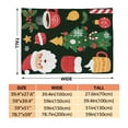 thumbnail image 2 of 1pc Cozy Christmas Flannel Throw Blanket with Santa, Snowmen, Candy Canes & Gingerbread Men Print - Soft Green Holiday Bedspread for Couch, Beds Car - All-Season Warmth, Durable -Friendly Winter Bedd, 2 of 10