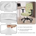 thumbnail image 3 of SCRAWLGOD Capybara Cookie 4 PCS Stretchy Office Chair Slipcover with Armrest Covers Dustproof Rotating Chair Cover Scratch Resistant Desk Chair Seat Protector, 3 of 7