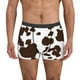 thumbnail image 1 of Fotbe Brown Cow Calzoncillos Tipo Boxer con Bolsa de Soporte Total para Hombre, X-Temp Fresco, Transpirable y de Secado Rápido-X-Large, 1 of 5