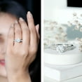 thumbnail image 3 of Rosec Jewels Lab Grown Diamond Solitaire Engagement Ring 2 Carat - EF-VS Grade Certified Diamond Ring for Women, 925 Sterling Silver, US 4.00, 3 of 9