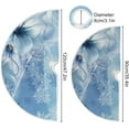 thumbnail image 3 of SKYSONIC Christmas Tree Skirt Snowflake Xmas Tree Skirt Floor Door Round Mat Decorations for Holiday Party Home Christmas Day Ornaments 47.2 Inch, 3 of 6