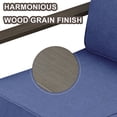 thumbnail image 2 of Opohoro 6PCS Outdoor Conversation Set with 43" Wicker Fire Pit Table, Gray Rattan Sofa Set with Lounge Chairs and Ottomans, Blue for Patio Backyard, 2 of 13
