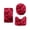 Red_Hot#688, variant on 3 Piece Thick Bathroom Rug Set with Soft Water Absorbent Bath Mats and Non Slide Backing for Bathroom