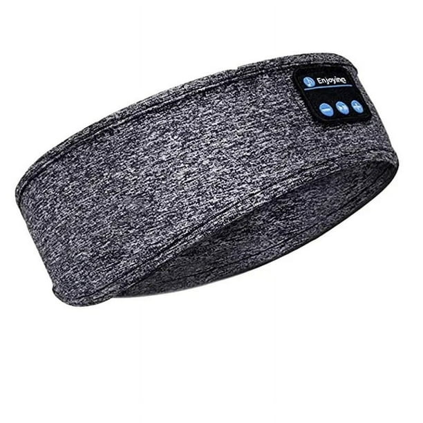 Auriculares para dormir, auriculares con cancelación de ruido para dormir - personas que duermen de lado, diadema inalámbrica para dormir insomnio viaje-gris