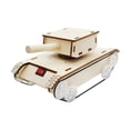 thumbnail image 2 of Modelo de tanque para armar en 3D, juguete de rompecabezas a pilas para un aprendizaje divertido con interruptor de botón, regalo artesanal, accionado, 2 of 9