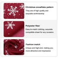 thumbnail image 3 of QUMIIRITY 1Pc Red Rectangular Shawl Women Neckwear Silk Christmas Scarf Polyester Winter Season, 3 of 8