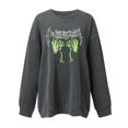 thumbnail image 1 of Blusa holgada de manga larga con estampado de otoño a la moda de Halloween para mujer, jersey informal de cuello redondo, Tops, sudadera Fridja  bvmnju6829, 1 of 5