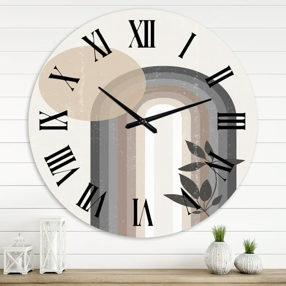 Designart 1 in Modern,Contemporary Wall Clock