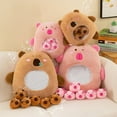 thumbnail image 2 of 30cm Capybara Snack Pillow Doll Plush Toy Kawaii Fashion Plushie Doll Stuffed Animals Soft Doll Kids Toys Gift Pendant Decor, 2 of 11