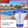 thumbnail image 2 of 1/2 Pcs Distributeur Flottant de Comprimés de Chlore et de Brome Accessoires de Spa Bain à Remous Piscine Style A 2 Pcs, 2 of 6