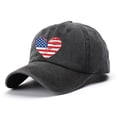 thumbnail image 2 of kaondbfi 4th of July Summer Patriotic Accessories Caps 250th Anniversary Usa Hat for Women Casual Independence Day Graphic Print Cowboy Hat Baseball Cap, 2 of 3