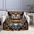 thumbnail image 3 of Manta de franela con estampado de Gundam, traje móvil, manta cálida de dibujos animados para camas, manta de Picnic, forros de cama, regalo de cumpleaños, 3 of 4