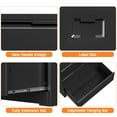 thumbnail image 5 of Coolsun Lateral File Cabinet, 3 Drawer File Cabinet with Lock, Wide Filing Cabinet for Home Office, Metal Locking Cabinet for Hanging A4/F4/Letter/Legal, Assembly Required (Black, 3 Drawer), 5 of 7