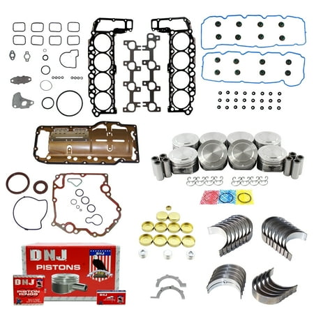 DNJ EK1101F Engine Rebuild Kit Fits Cars & Trucks 2004 Jeep Grand Cherokee 4.7L SOHC V8 16V 285cid VIN J