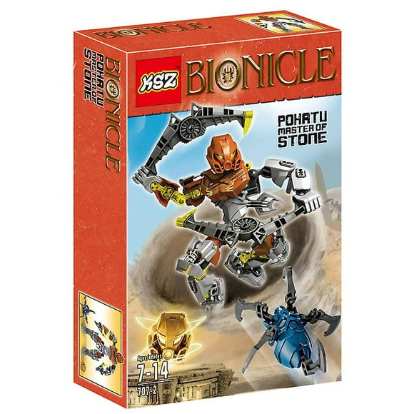 Bionicle Master Of Stone Pohatu Action Figures Building Block Toys Set For Kids Christmas Boy Gift Compatible 70785