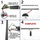 thumbnail image 3 of Household Shower Squeegee Glass Wiper Stainless Steel Window Scraper Cleaner With Self Adhesive Hook And Replaceable Wiper Blade, 3 of 11