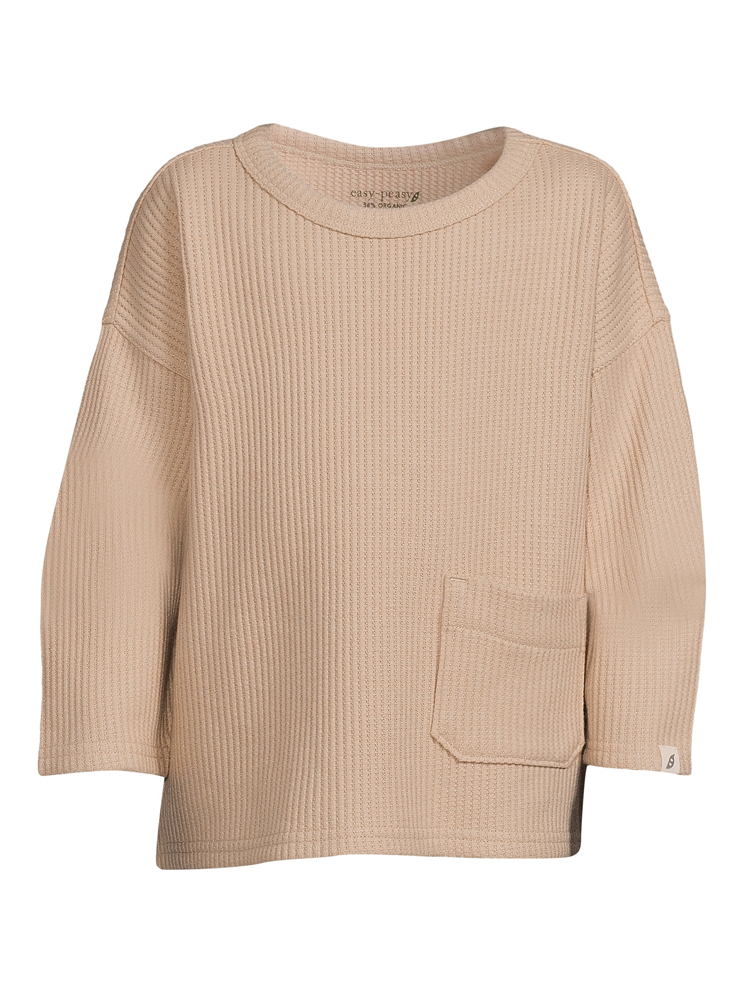 easy-peasy Toddler Boy Long Sleeve Boxy T-Shirt, Sizes 12 Months-5T