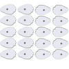 Belifu Dual Channel TENS EMS Unit Muscle Stimulator Electrode Pads 20 Pcs Reusable Self-Adhesive Replacement Massage Pads Latex Free, Standard Connection Snap on 3.5mm Cable
