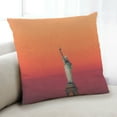 thumbnail image 1 of Ahgly Company Sites Famous Statues Indoor Throw Pillow, 18 inch by 18 inch, 1 of 6