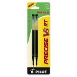 Pilot Precise V5 RT Liquid Ink Refill, 2-Pack for Retractable Rolling Ball Pens, Extra Fine Point, Black Ink (77273)