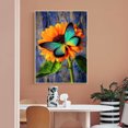 thumbnail image 4 of DIY 5D Diamond Painting Kit - 30x40cm Rectangle Canvas with Acrylic Rhinestones, Fashion Multicolor Dandelion & Flower Pattern, Complete Tool Set Included - Ideal Home Decor for Living Room/Office,, 4 of 6