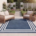 thumbnail image 5 of SAFAVIEH Cabana Henry Striped Indoor/Outdoor Area Rug, Blue/Ivory, 5'3" x 7'6", 5 of 18