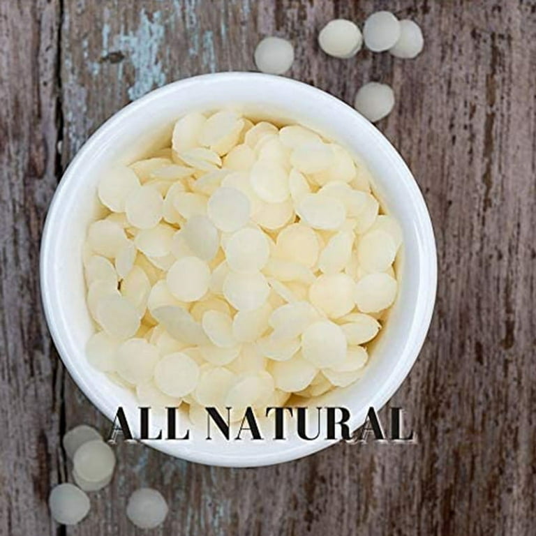 White Beeswax Pellets for Candle Making , Easy Melt Beeswax Pastilles for  DIY Candles, (1 LB)