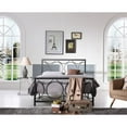 thumbnail image 4 of Pemberly Row Queen Metal Bed in Black and Silver, 4 of 4