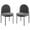 Dark Gray, variant on Side Dining Chair, Set of 2, Fabric, Black Grey Gray, Modern Contemporary Urban Design, Kitchen Room Cafe Bistro Restaurant Hospitality