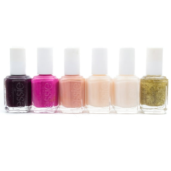 essie Nail Color 6 Piece Set: Velvet Voyeur, Too Taboo, Mucho Dinero, Pinkadelic, Real Simple, Golden Nuggets (.46 fl oz each)