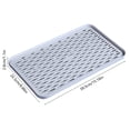 thumbnail image 3 of SIYTUAU Drying Mat Double Layer Drainage Tray Food Grade Plastic Multipurpose For Kitchen Countertop Tea Cup Utensils Grey, 3 of 6