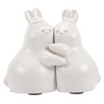 thumbnail image 5 of Masteelf Ceramic Bunny Bookends for Desktop Decoration White Pair Organize Books Prevent Falling, 5 of 8