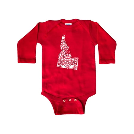 

Inktastic Idaho Silhouette Mandala Gift Baby Boy or Baby Girl Long Sleeve Bodysuit