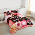 thumbnail image 3 of jejeloiu Girls Ball Games Bedding Comforter Set,Geometric Grid Checkered Twin Comforter Sets,Volleyball Sports Bedding Set For Kids,Ultra Soft Home Decor Reversible,2pcs, 3 of 8