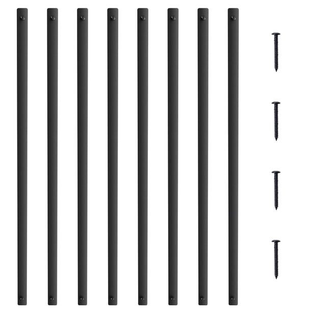 Balaustres metálicos para escaleras VEVOR, 72 unidades, aluminio plano, 38 cm