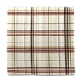 thumbnail image 2 of Yayeee Shower Curtain with Hooks 72"x72" Waterproof Fabric Bathroom Hanging Decor, Cream Plaid, 2 of 5