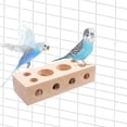 thumbnail image 3 of Bird Wooden Block Chewing & Foraging Training Toys for Small Animals - Shredding & Biting Wooden Bird Cage Accessories & Teething Toys for Lovebirds, Parakeets & Cockatiels, 3 of 6