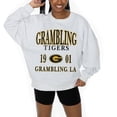 thumbnail image 2 of Women's Gameday Couture Ash Grambling Tigers Premium Fleece Pullover Sweatshirt, 2 of 5