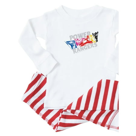 

CafePress - Power Rangers Hero Poses - Toddler Long Sleeve Pajama set